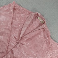 VTG Victorias Secret Pink Robe Floral Satin Kimono M/L Y2K Luxury Cottagecore