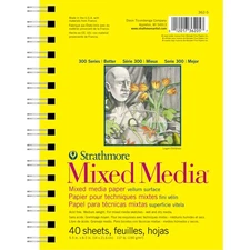 Strathmore 300 Series Mixed Media Paper Pad, Side Wire Bound, 5.5x8.5 inches...