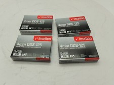 LOT X4 IMATION 4mm DDS-125 data tape/ bande de données 12GB / 24GB