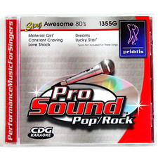 Pro Sound Karaoke Pop/Rock Awesome 80's 1355G CD G Audio CD RARE 