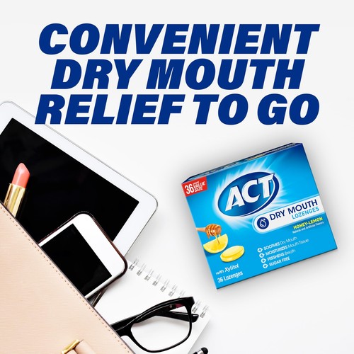 Dry Mouth Lozenges With Xylitol 36-Count Sugar Free Honey-Lemon - Picture 8 of 9