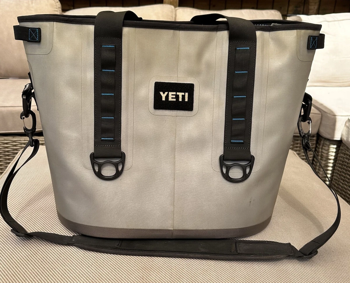 Yeti Cooler Bag Hopper Two 40 Fog Gray/Tahoe Blue *EXCELLENT Used Condition