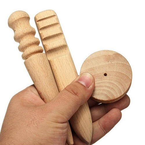 Multi-Size Burnisher Leather craft Edge Round Slicker Wood Leathercraft Tools Re - Bild 12 von 12