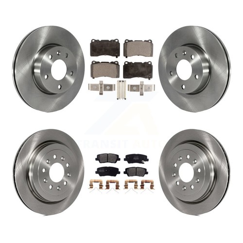 Disc Brake Rotor And Semi-Metallic Pad Front Rear Kit For 2019 Cadillac ...
