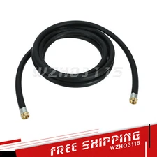 Black 1" x 20" Fuel Transfer Hose Fluid Oil Pump/Tank Tube Hose