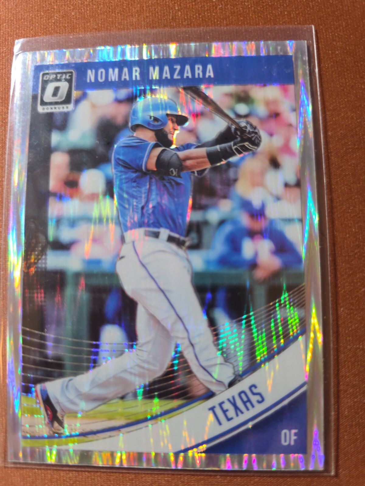 2018 Panini Donruss Optic - Nomar Mazara #151 Shock Prizm