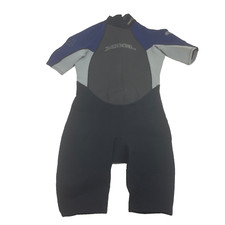 XCEL Diver Flex 2.0 HAWAII Short Sleeve Shorts Wetsuit Black/Blue/Gray Sz L NWT