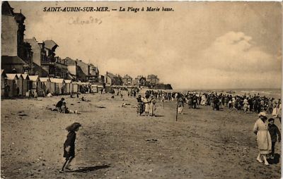 AK St-AUBIN-sur-MER - Der Strand bei Ebbe (475961)