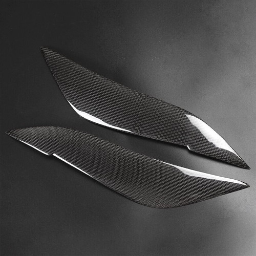 Carbon Fiber Headlight Cover Eyebrows Eyelid Sticker For Toyota Corolla NZE121 - Picture 2 of 12