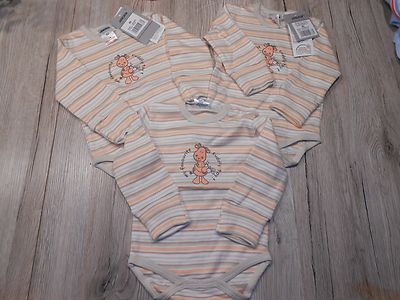  HAMMERANGEBOT 3 BODYS JACKY BABY NEUWARE  GR.62 STATT 25,99 nur 12,99 !!