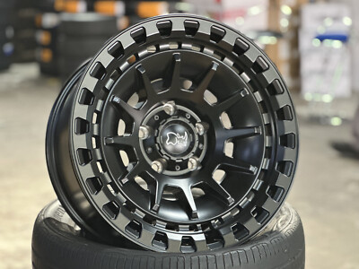 New 17x8.5 BLACK RHINO BARRAGE (5 Wheel) 5x127 fit JEEP WRANGLER