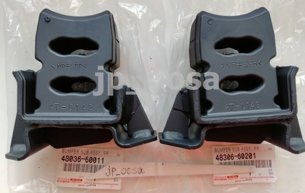 Toyota Genuine BUMPER SUB-ASSY REAR SPRING LH RH set 48036-60011 