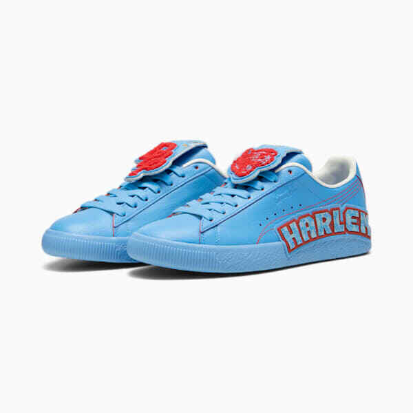 PUMA×rude ダブルネームスニーカー Puma x Dapper Dan Clyde Post Game Runway Regal Blue-Burnt Red