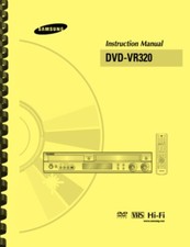 Samsung DVD-VR320 DVD & VCR Recorder OWNER'S INSTRUCTION MANUAL