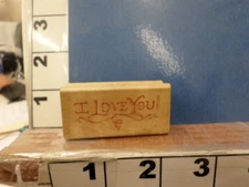 I Love you saying HOLLY POND HILL   RUBBER STAMP 7f