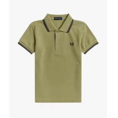 Brandneu Original Kinder Fred Perry Twin Tipped Polo Shirt, Größe 9/10