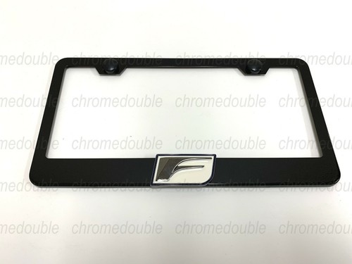 1pc 3D ///AMGemblem - BLACK Stainless Steel License Plate Frame - Foto 7