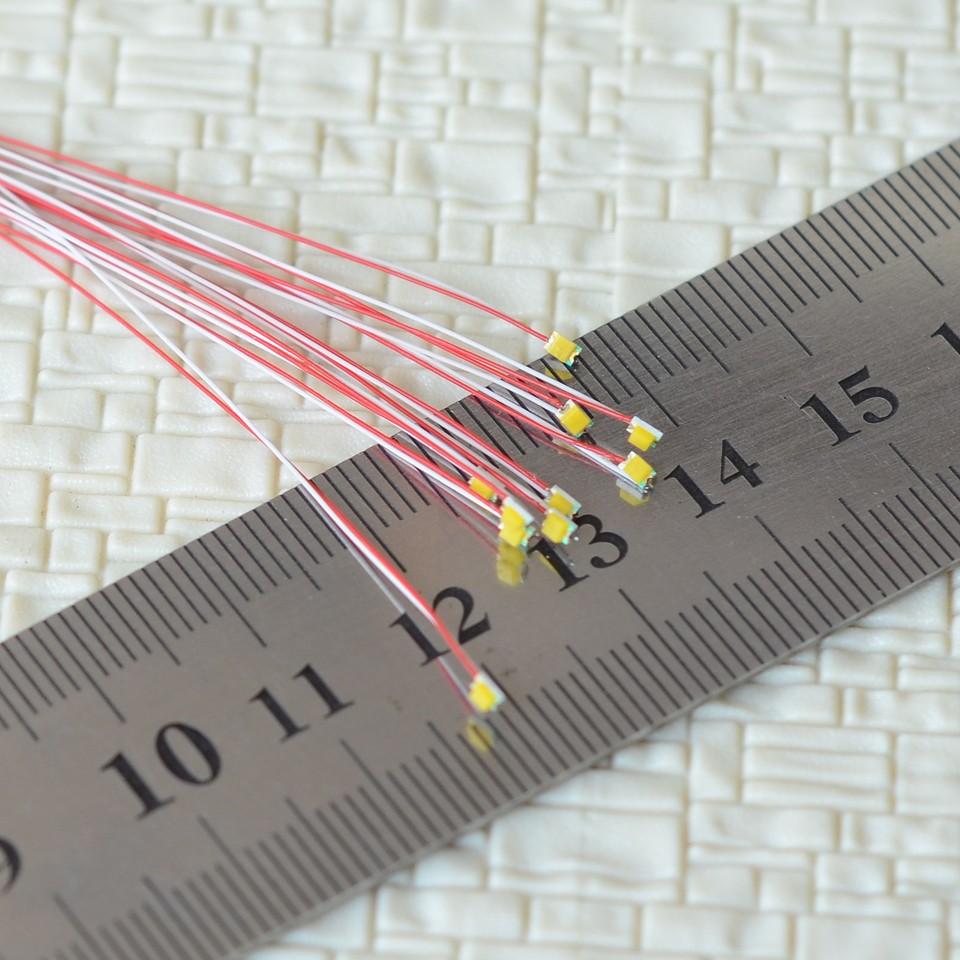 10 x auto flash blink twinkle red 0805 SMD nano led Wired Police ...