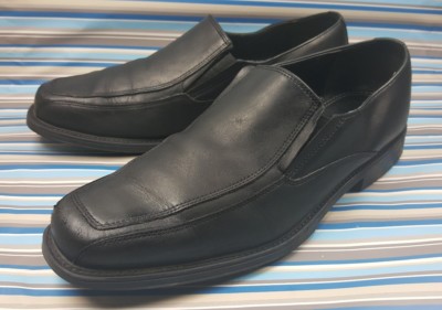 Men\'s black Leather Bostonian Slip-on loafer 11 Bostonian Mens Black Leather Slip On Loafer Dress Shoes Size  main image 3