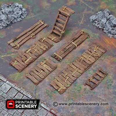 Spielgelände - Gangways, Leitern & Treppen - Warhammer DnD Pathfinder Mordheim