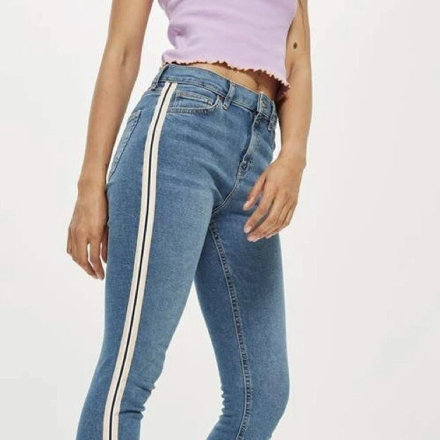 Topshop striped jeans sale
