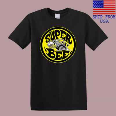 Super Bee Superbee Racing Logo Men's Black T-Shirt