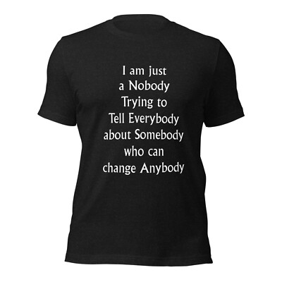 Brand new Unisex Inspirational T-Shirt available in sizes Sm-5XL