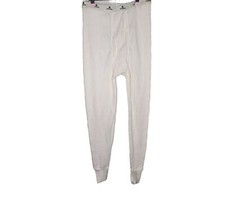 Indera Men's Cotton Waffle Knit Thermal Pant in Natural Size M
