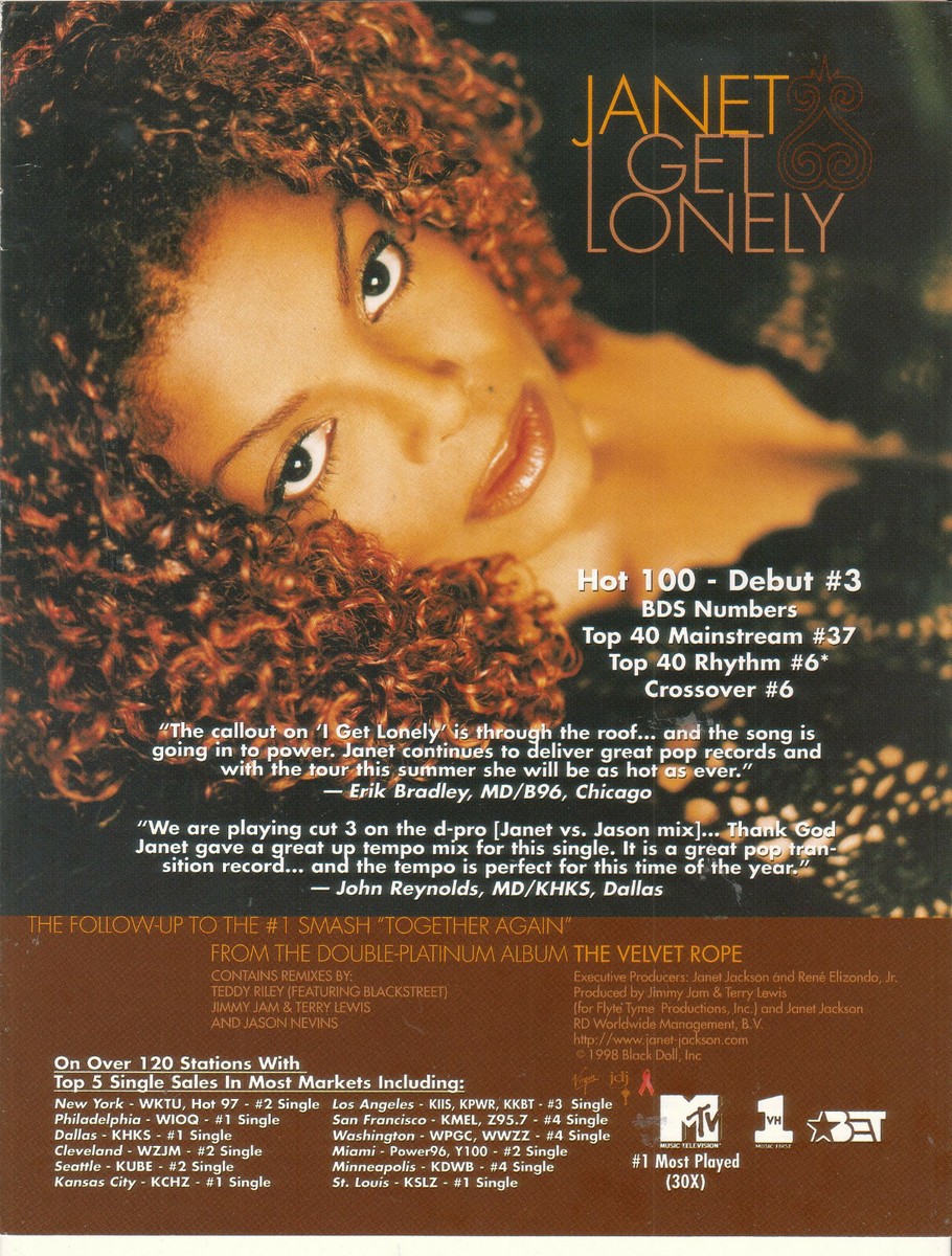 Janet Jackson Vintage Poster 美品 Vintage Original 1990s Janet Jackson Pinup Poster 1990