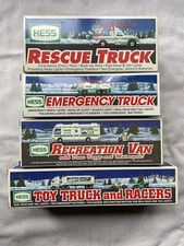 Lot of (4) New HESS Toy Trucks 1994, 1996, 1997, 1998