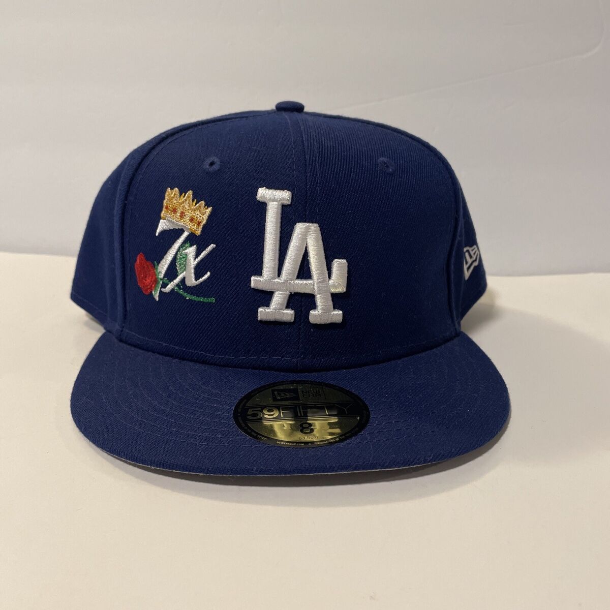 New Era 59Fifty LA Dodgers 7 World Series Fitted Hat Blue New Era 59Fifty LA Dodgers 7 World Series Fitted Hat Blue