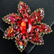 Unisex Vintage Flower Brooch Enamel Pin Antique Jewelry Gift Accessories