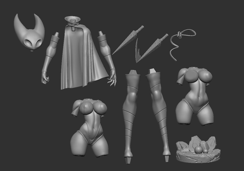 Kit de figura modelo de fantasía a prueba de artista Bug Princess Hornet para fanáticos del caballero hueco - Imagen 2 de 10