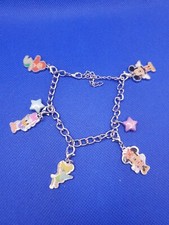 Disney Charm Bracelet Mickey Minnie Tinker Bell Daisy Ariel Stars Clip On Charm