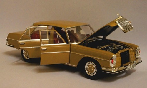 Mercedes-Benz 280 SE (1968-1972) - Autumn Beige - Red Int. - 1:18 Scale by Norev - Picture 6 of 10