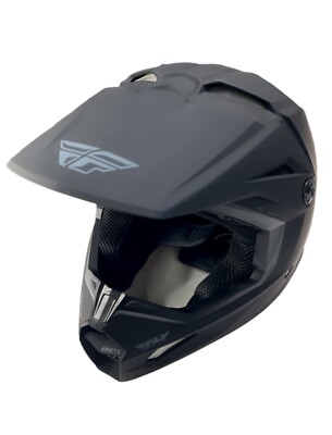 Fly Racing Kinetic Straight Edge Helmet-Black Size Youth Medium  73-3470YM