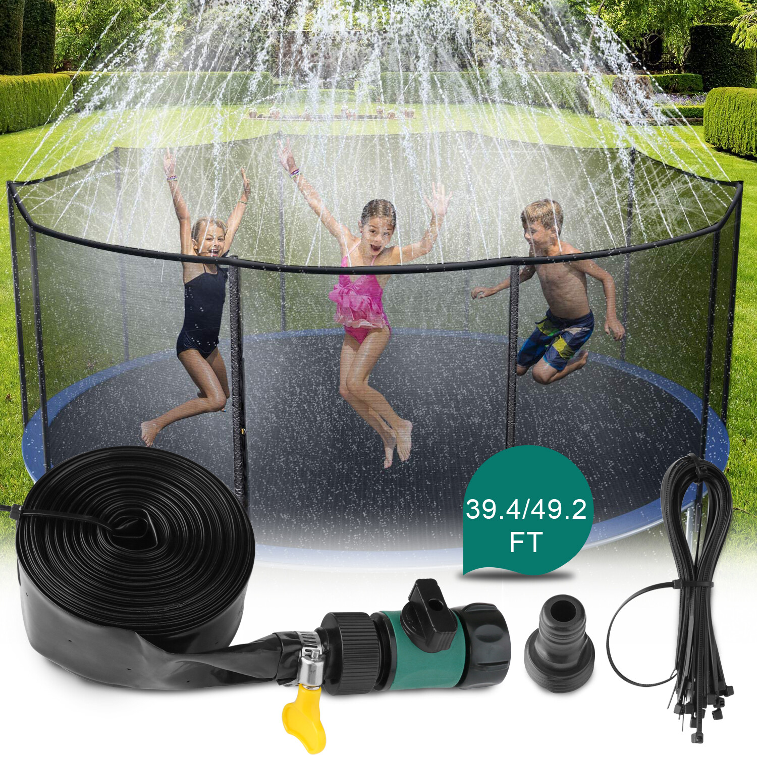 Trampoline sprinkler system for endless Summer fun! agrohort.ipb.ac.id