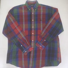 Vintage Polo Ralph Lauren The Big Shirt Button Down Shirt Plaid Medium Oversized