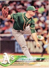 2018 Topps #16 Daniel Coulombe Oakland Athletics