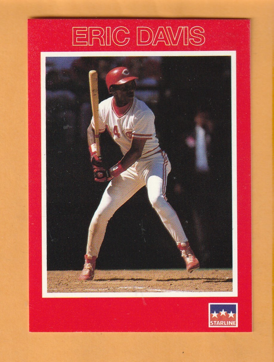 Eric Davis Cincinnati Reds 1990 Starline Long John Silver #3