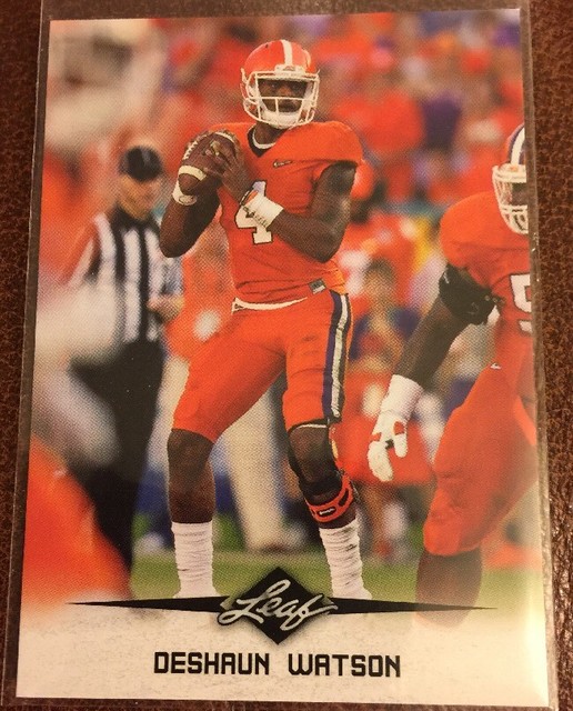 2017 Deshaun Watson Rookie Card Leaf Draft 3 eBay