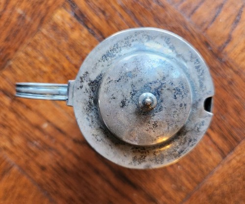 Sterling Silver Handled Salt or Spice Server w/Lid & Spoon Slot Unweighted 2.5oz - Picture 8 of 10