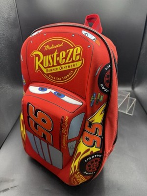 Disney Cars Lightning McQueen 3D Kinder Auto Rucksack / Backpack / Handgepäck