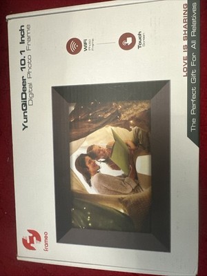 YUNQIDEER FRAMEO  10.1 Inch Digital Photo Frame  NEW IN BOX