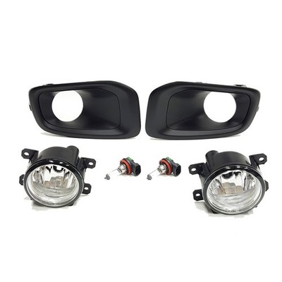 Kit For 15 16 17 Jeep Renegade Fog Driving Light Set Lamp Black Bezel bulbs Pair