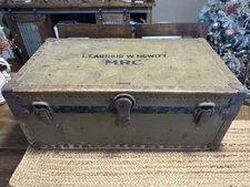 Mendel Drucker Trunk Co. WWI U.S. Army Medical Corps Officer Military Footlocker