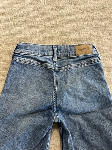 Abercrombie Girls High Rise Wide Leg Cargo Jeans Size 9/10 Long - Picture 10 of 21