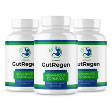 (3 Pack) Gut Regen Advanced Formula Support Capsules GutRegen (180 Capsules)