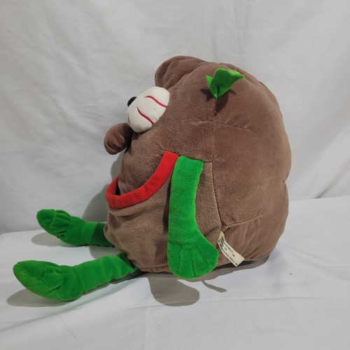 Juguete de peluche de peluche vintage de video verduras Telly Tater sofá patata 1987 - Imagen 4 de 9