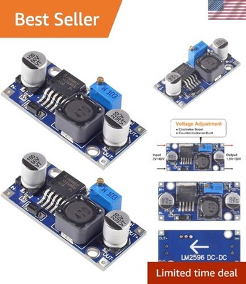3A Max Current LM2596 Power Supply Module - Dual Pack for Electronics Projects